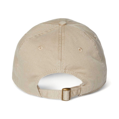 Back view of CAP AMERICA i1002 custom hat in khaki