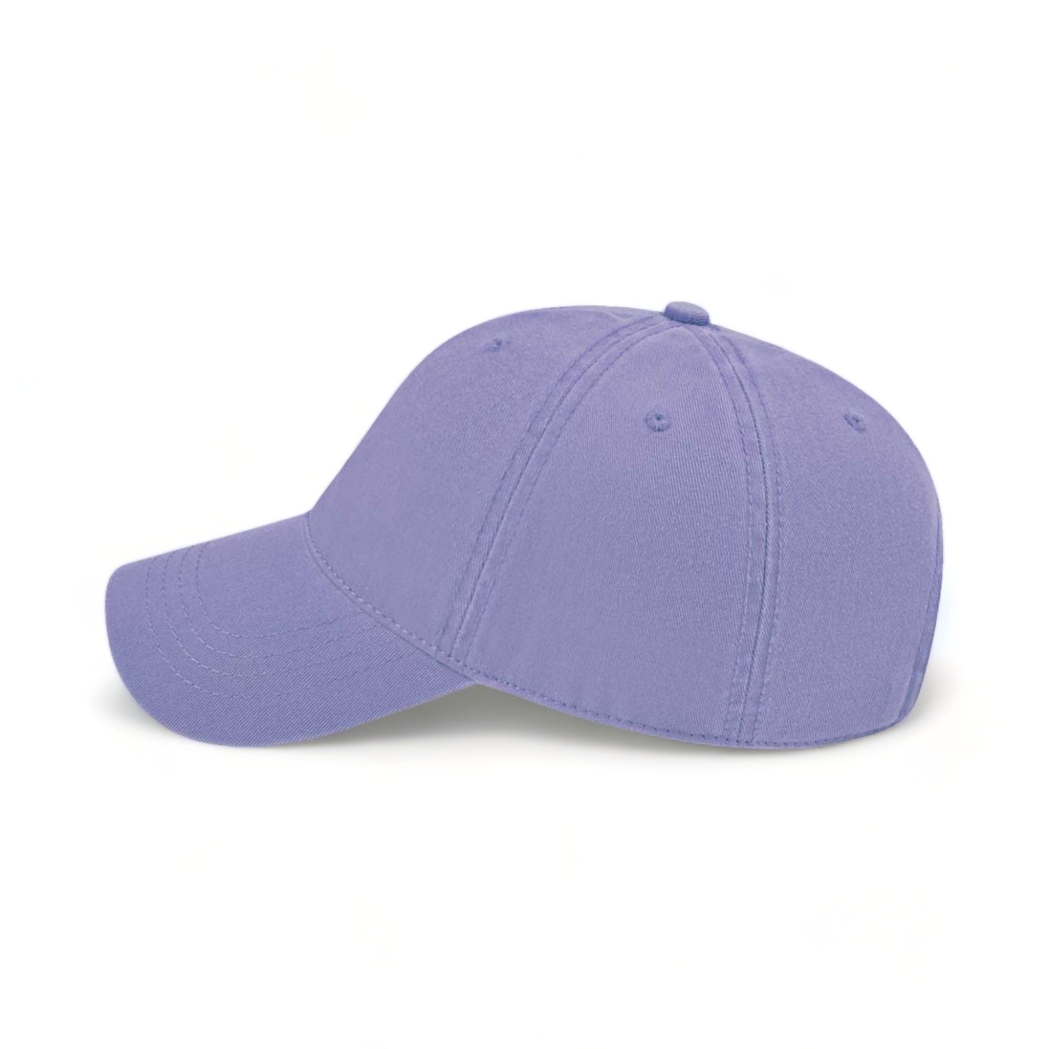 Side view of CAP AMERICA i1002 custom hat in lavender