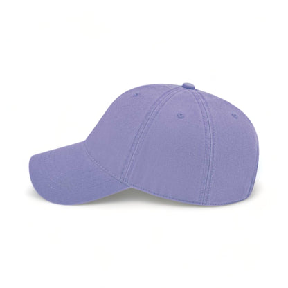 Side view of CAP AMERICA i1002 custom hat in lavender