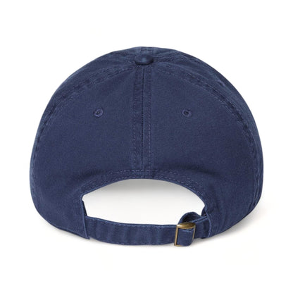 Back view of CAP AMERICA i1002 custom hat in light navy