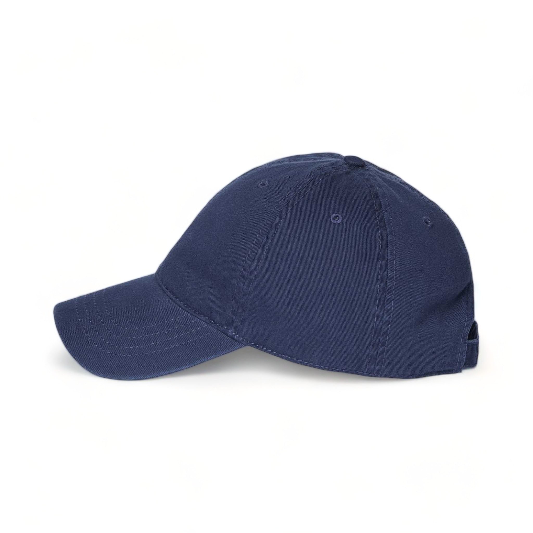 Side view of CAP AMERICA i1002 custom hat in light navy