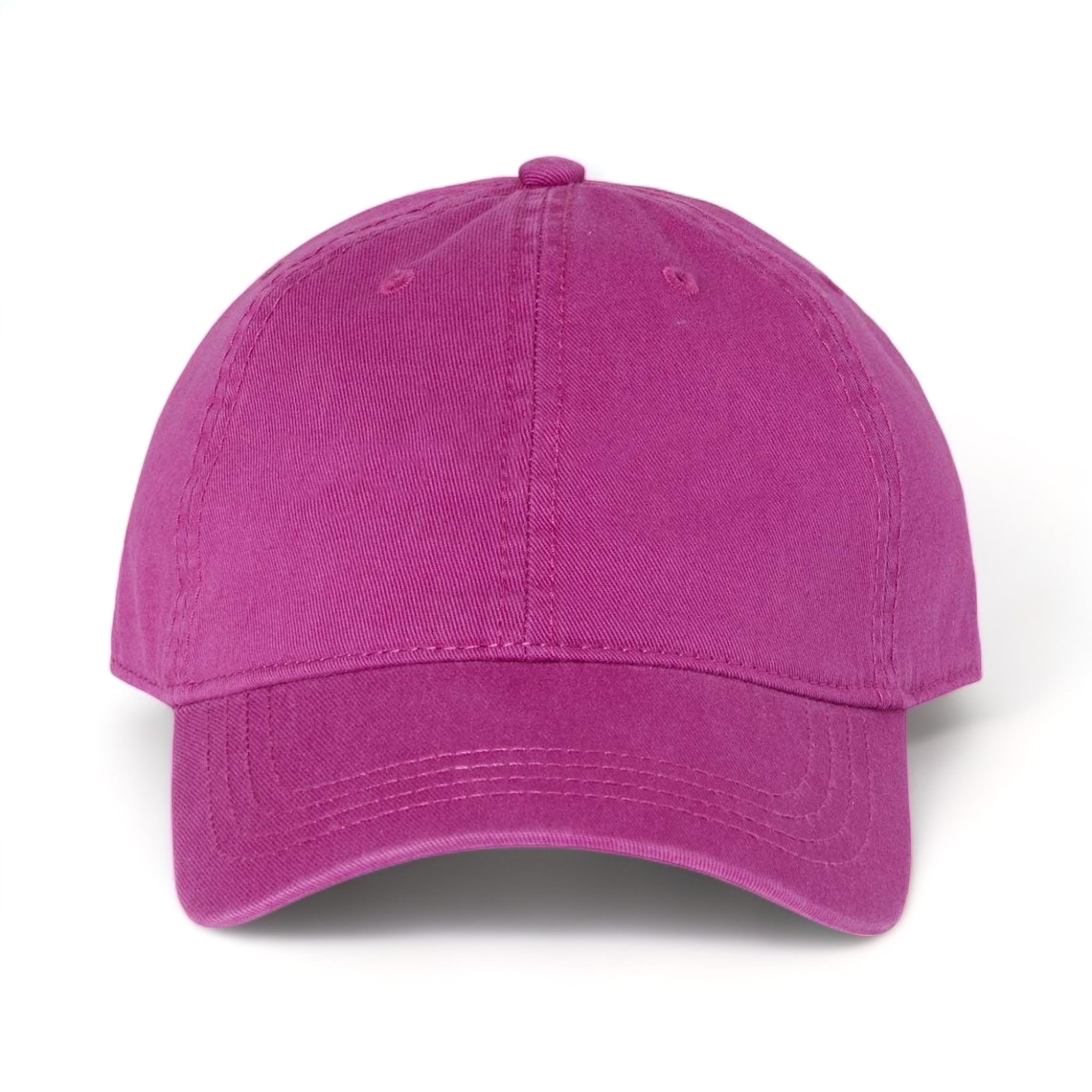 Front view of CAP AMERICA i1002 custom hat in plum