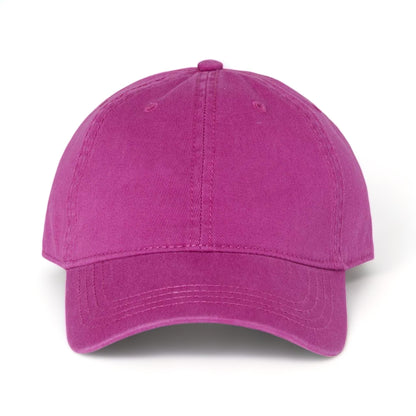 Front view of CAP AMERICA i1002 custom hat in plum