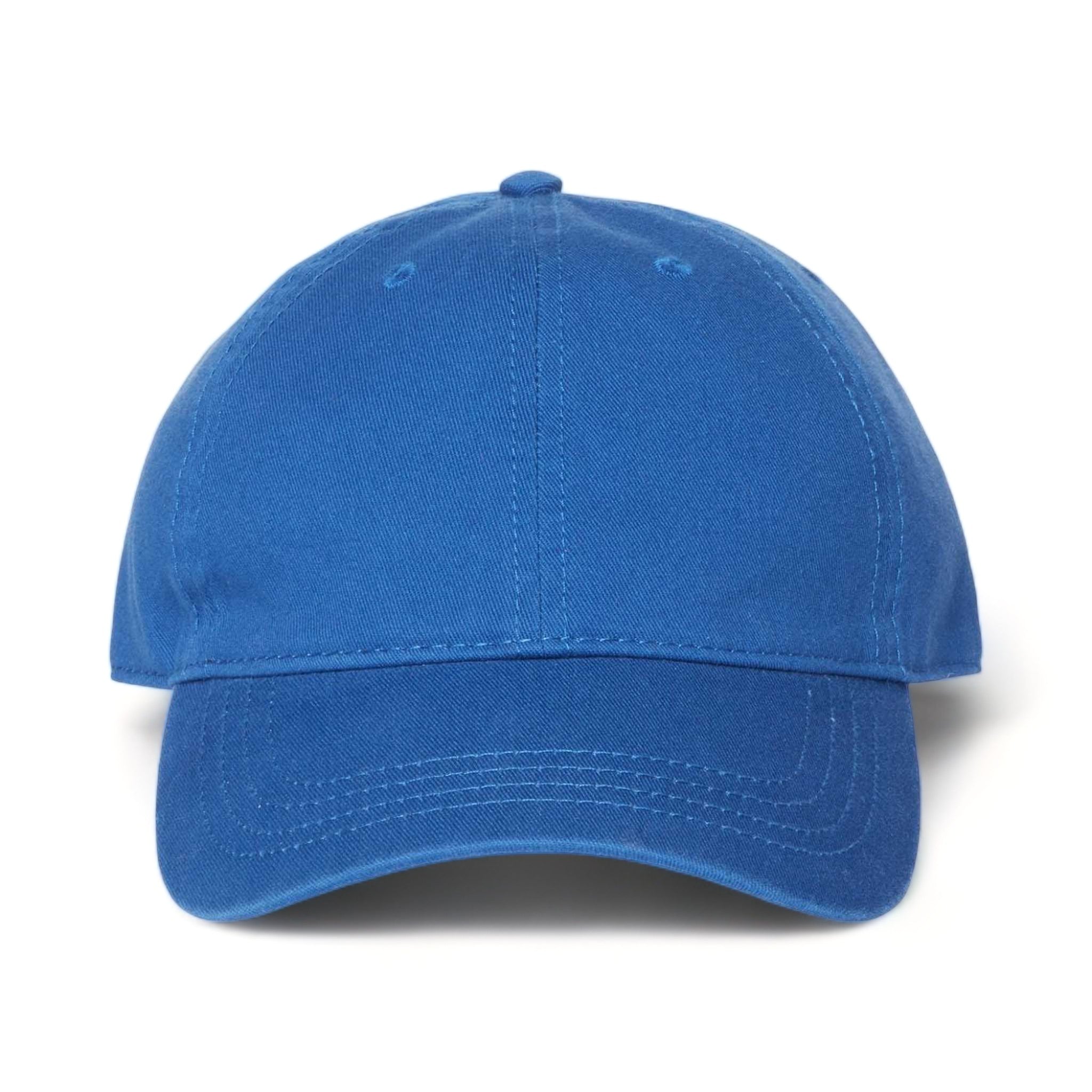 Front view of CAP AMERICA i1002 custom hat in royal