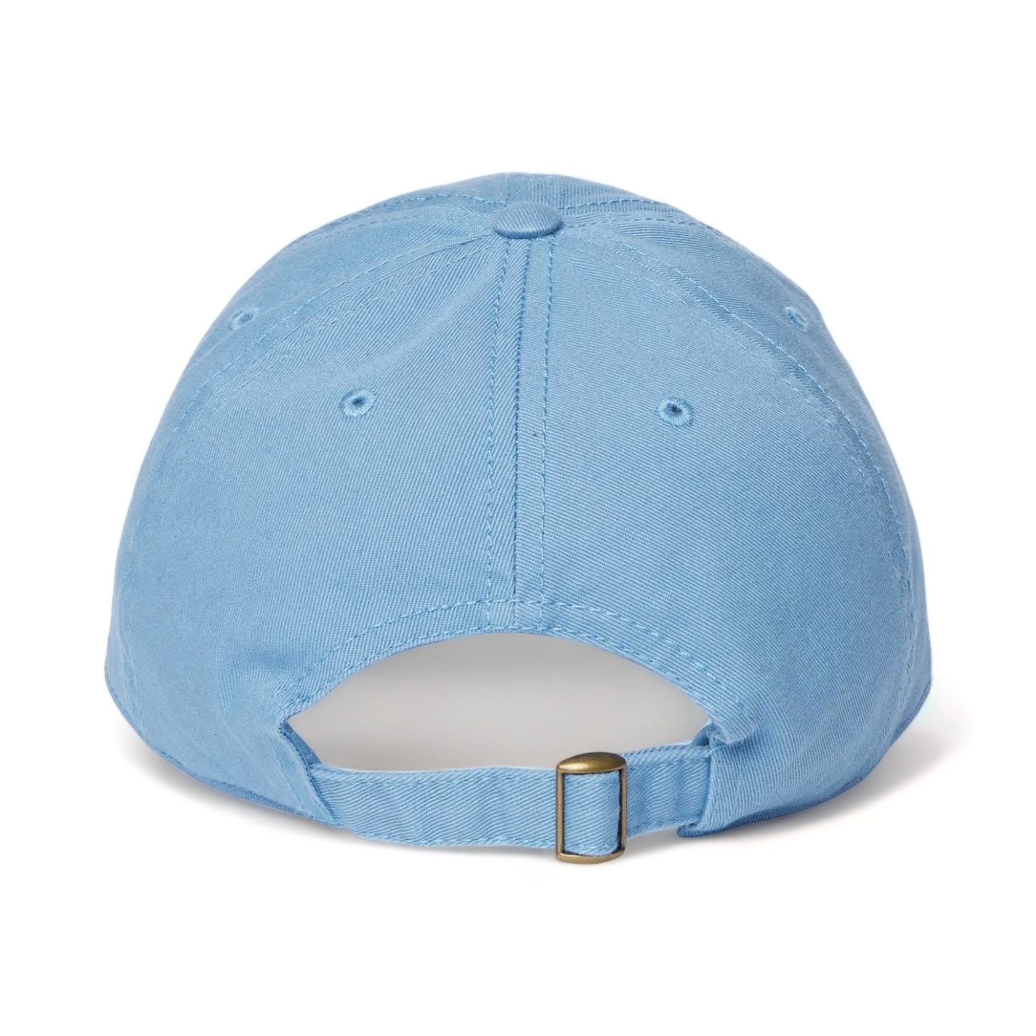 Back view of CAP AMERICA i1002 custom hat in sky blue
