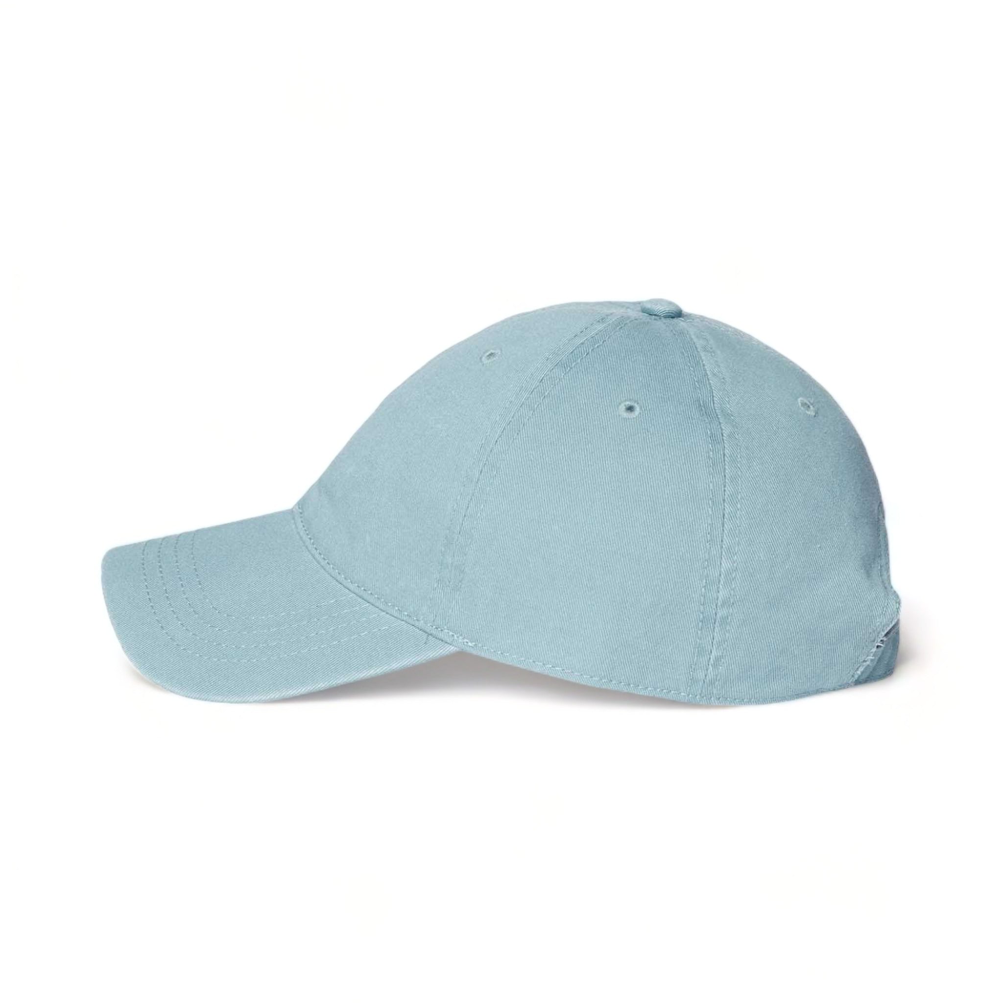 Side view of CAP AMERICA i1002 custom hat in smoke blue