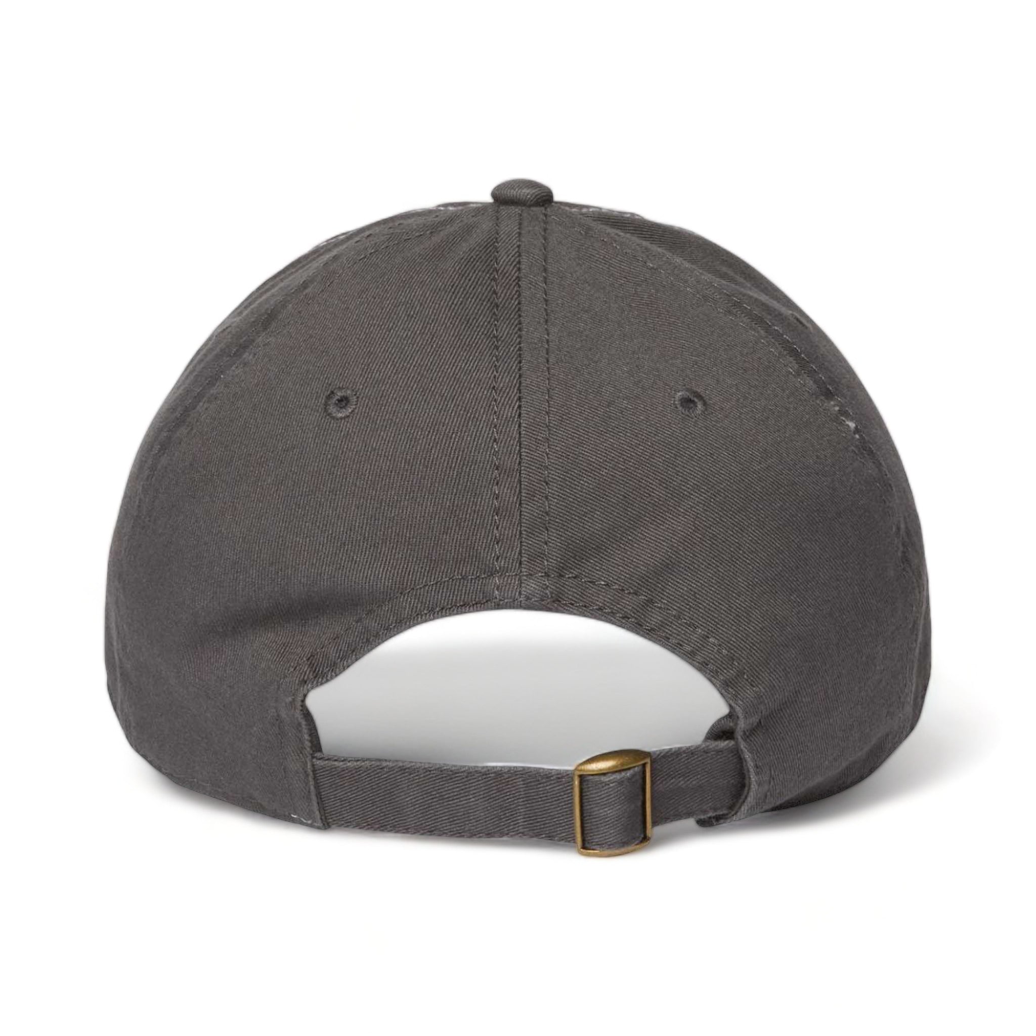 Back view of CAP AMERICA i1002 custom hat in white and dark grey