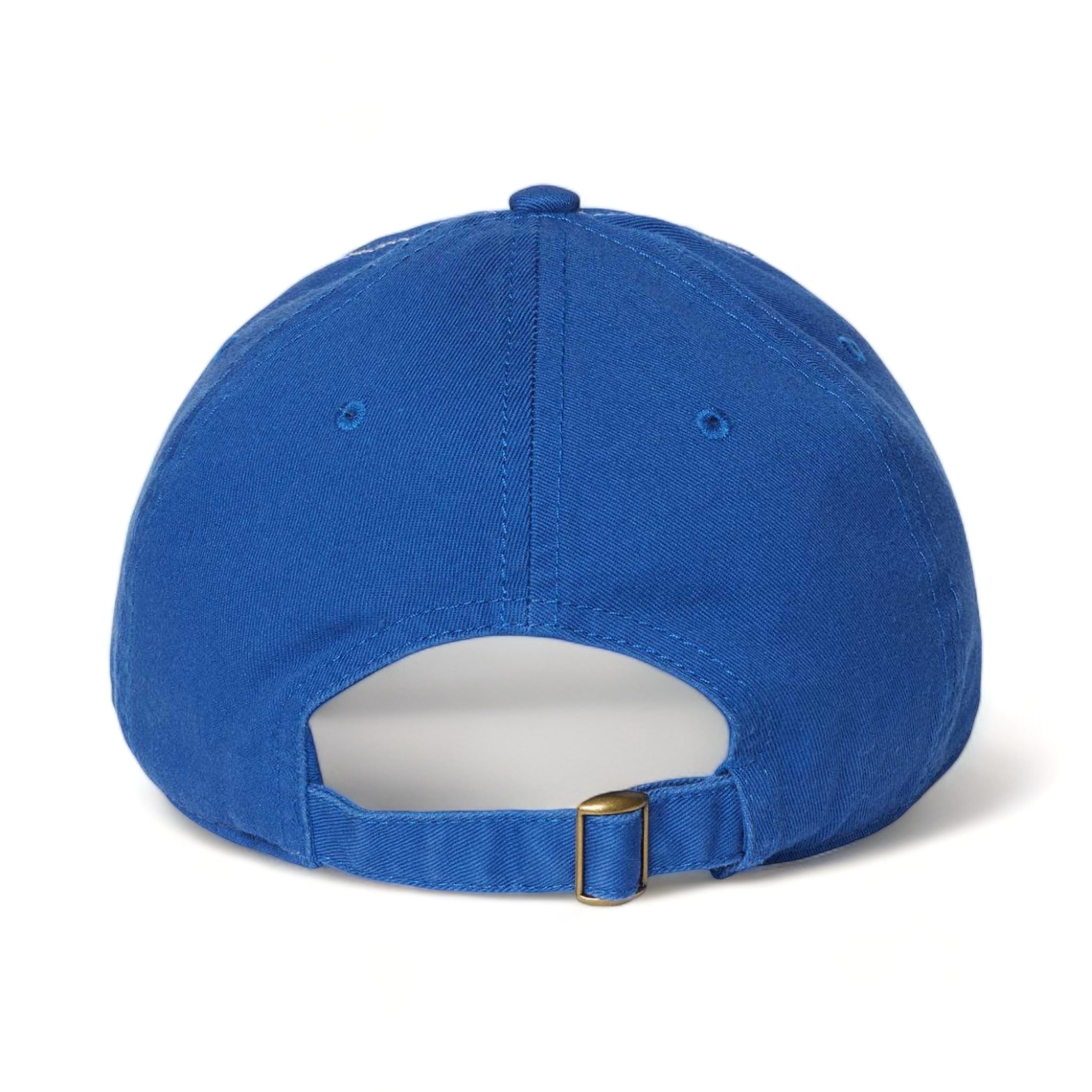 Back view of CAP AMERICA i1002 custom hat in white and royal
