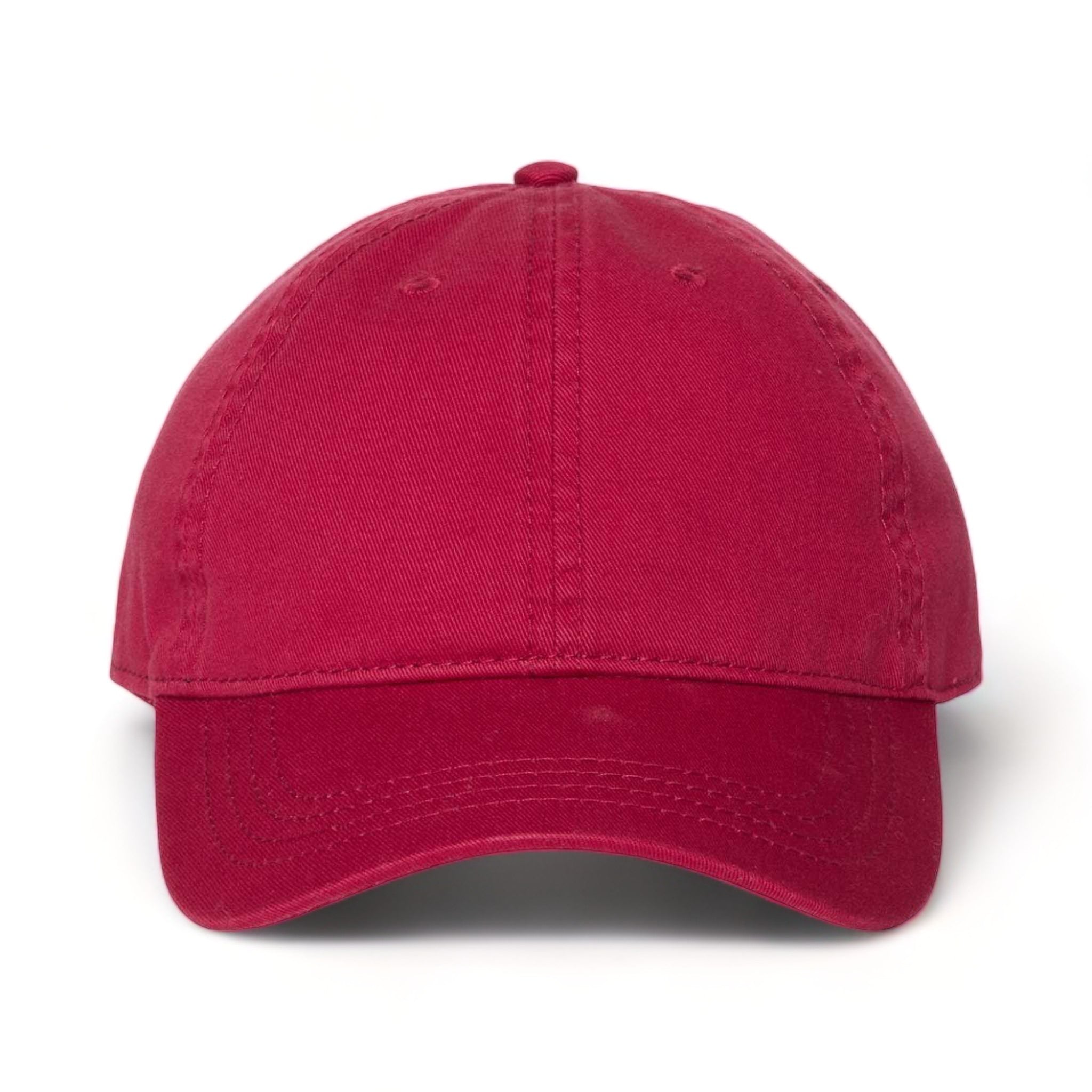 Front view of CAP AMERICA i1002 custom hat in wine