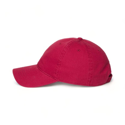 Side view of CAP AMERICA i1002 custom hat in wine