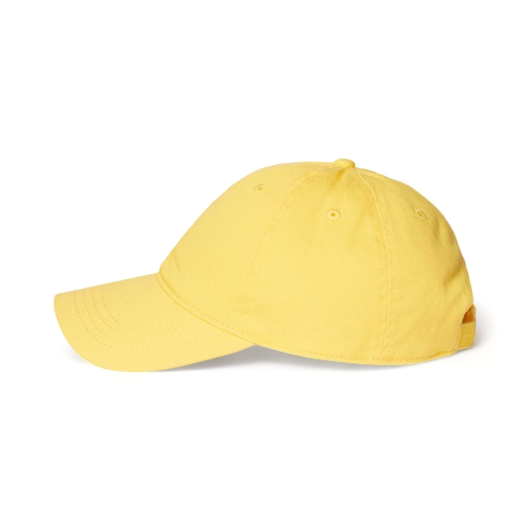 Side view of CAP AMERICA i1002 custom hat in yellow