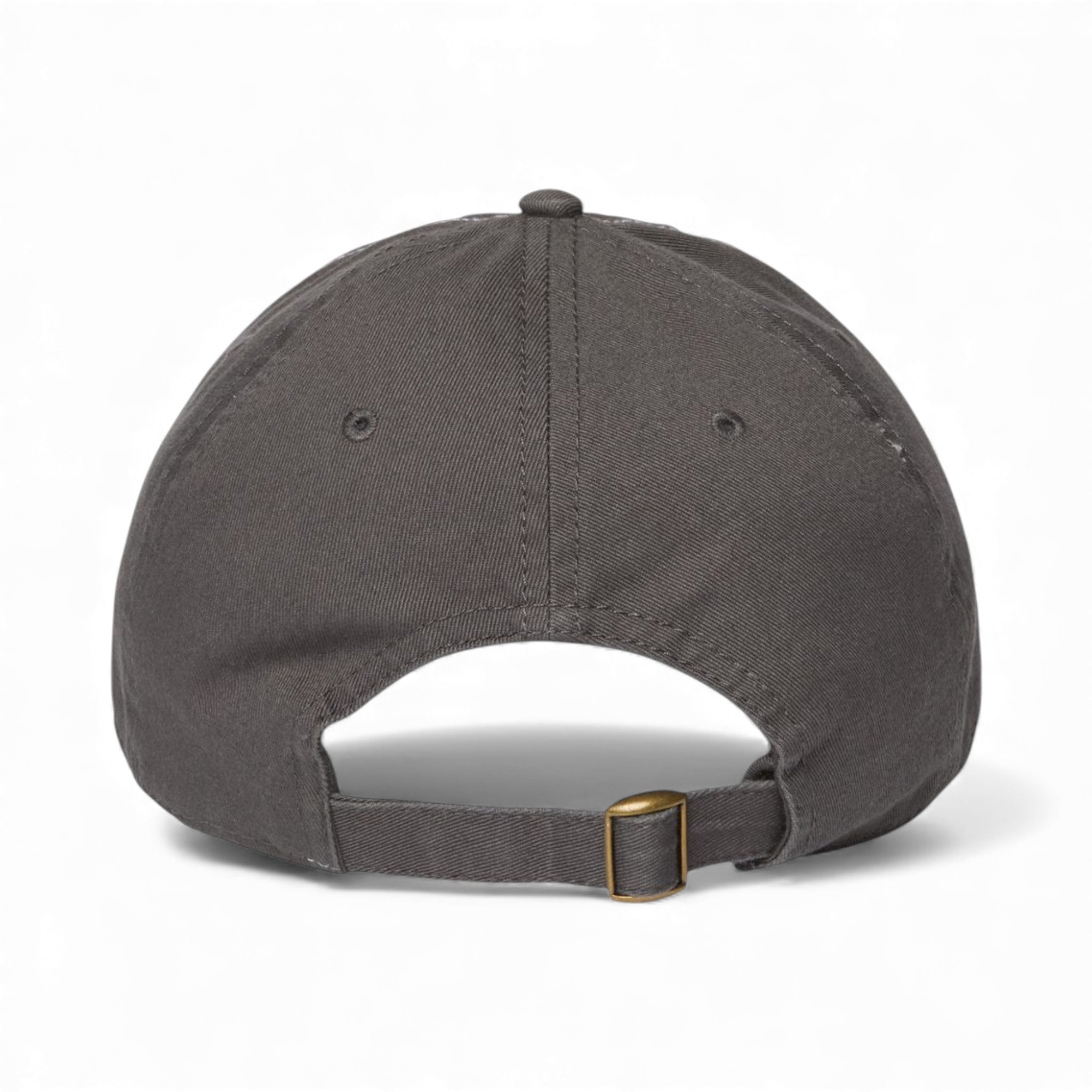 Back view of CAP AMERICA i1002 custom hat in white and dark grey