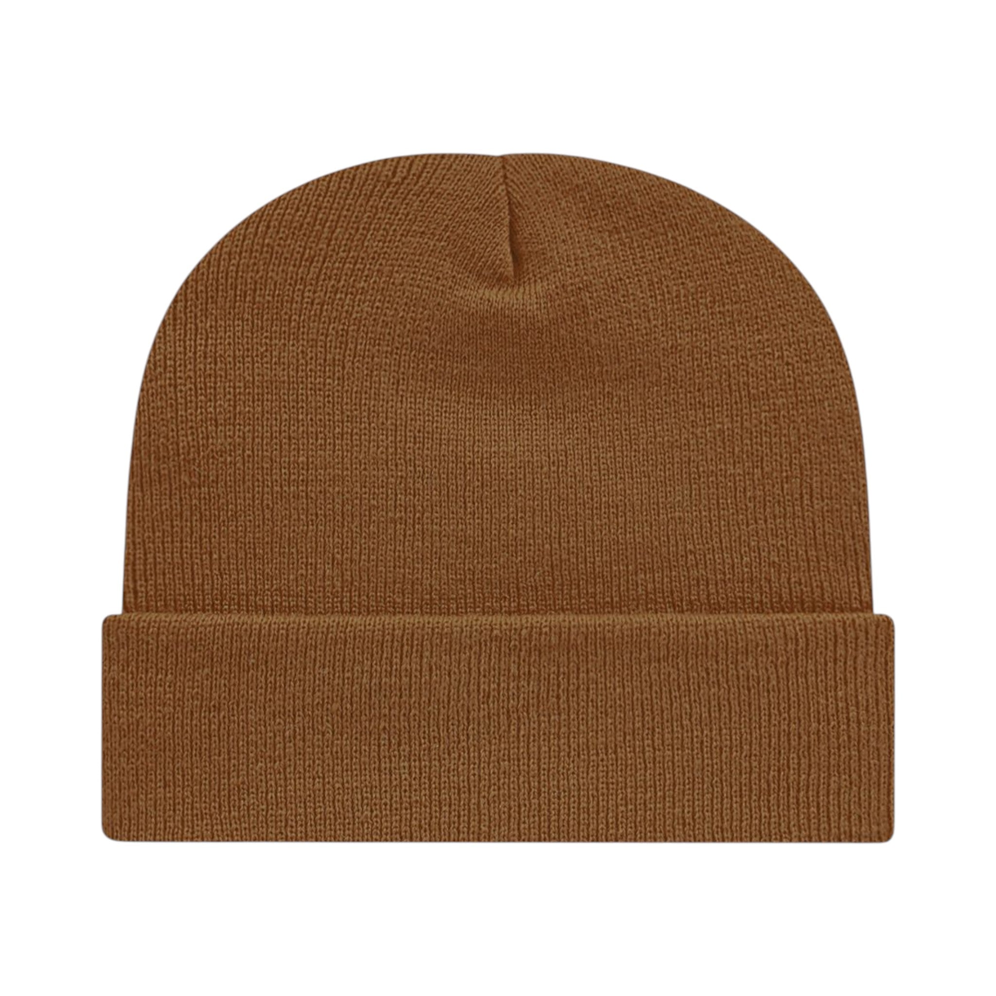 Left side view of Cap America TKN24 custom hat in cider