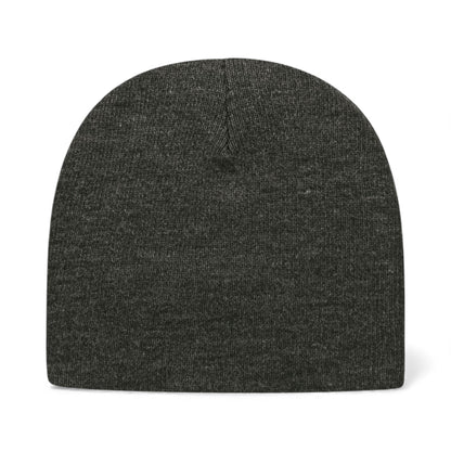 Front view of Cap America TKN28 custom hat in dark heather grey