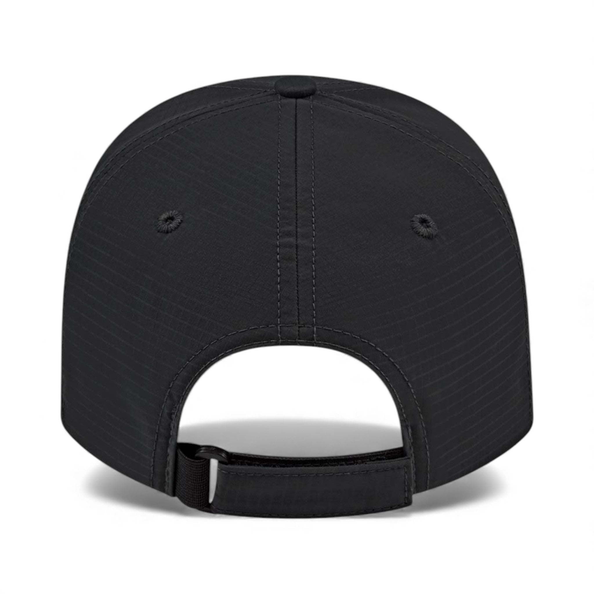 Back view of Cap America i7023 custom hat in black