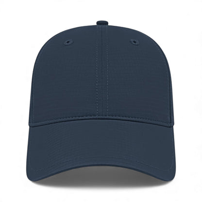 Front view of Cap America i7023 custom hat in navy