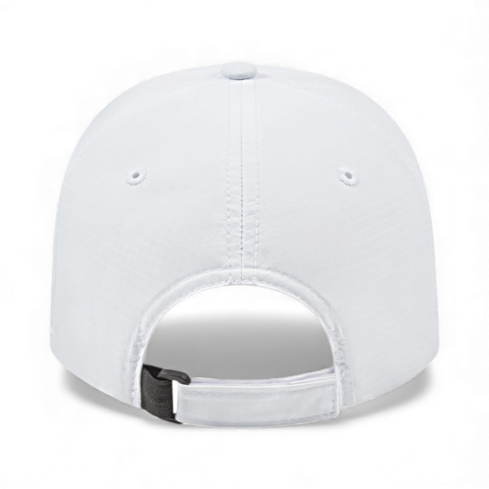 Back view of Cap America i7023 custom hat in white