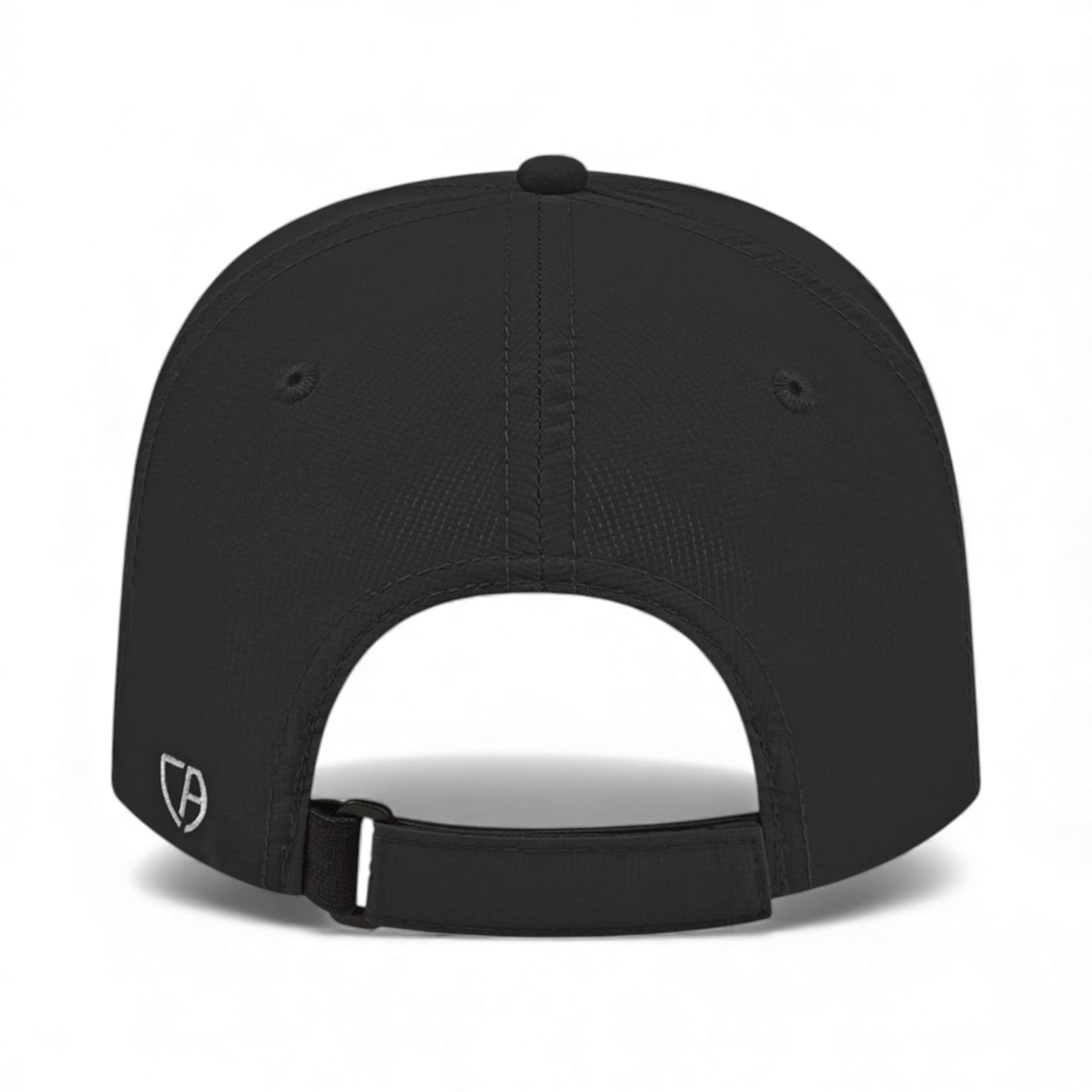 Back view of Cap America i8522 custom hat in black