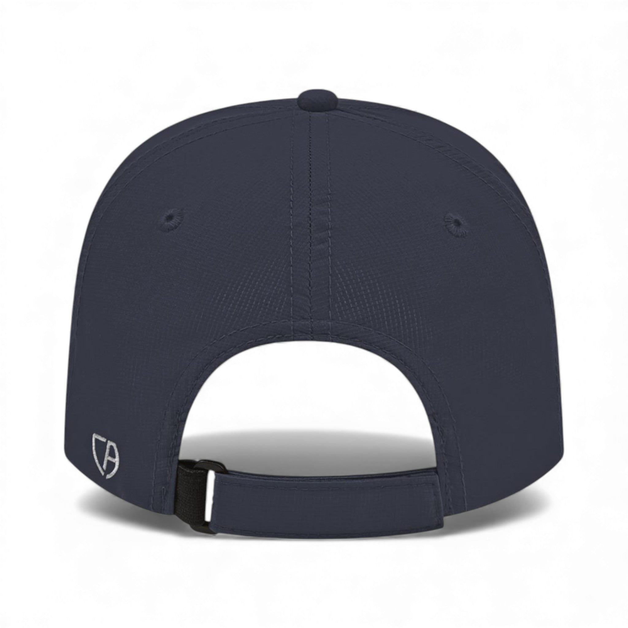 Back view of Cap America i8522 custom hat in navy