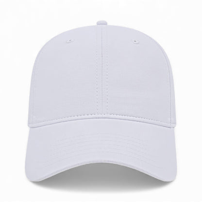 Front view of Cap America i8522 custom hat in white