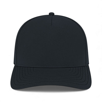 Front view of Cap America i8540 custom hat in black
