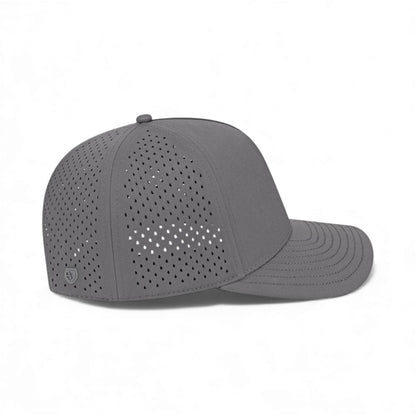 Right side view of Cap America i8540 custom hat in charcoal