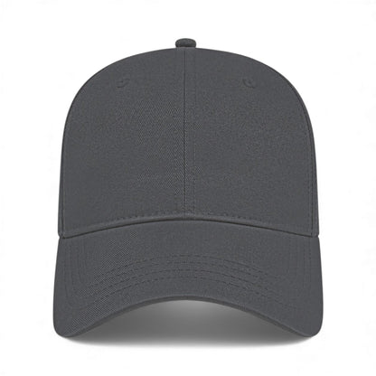 Front view of Cap America x700 custom hat in charcoal