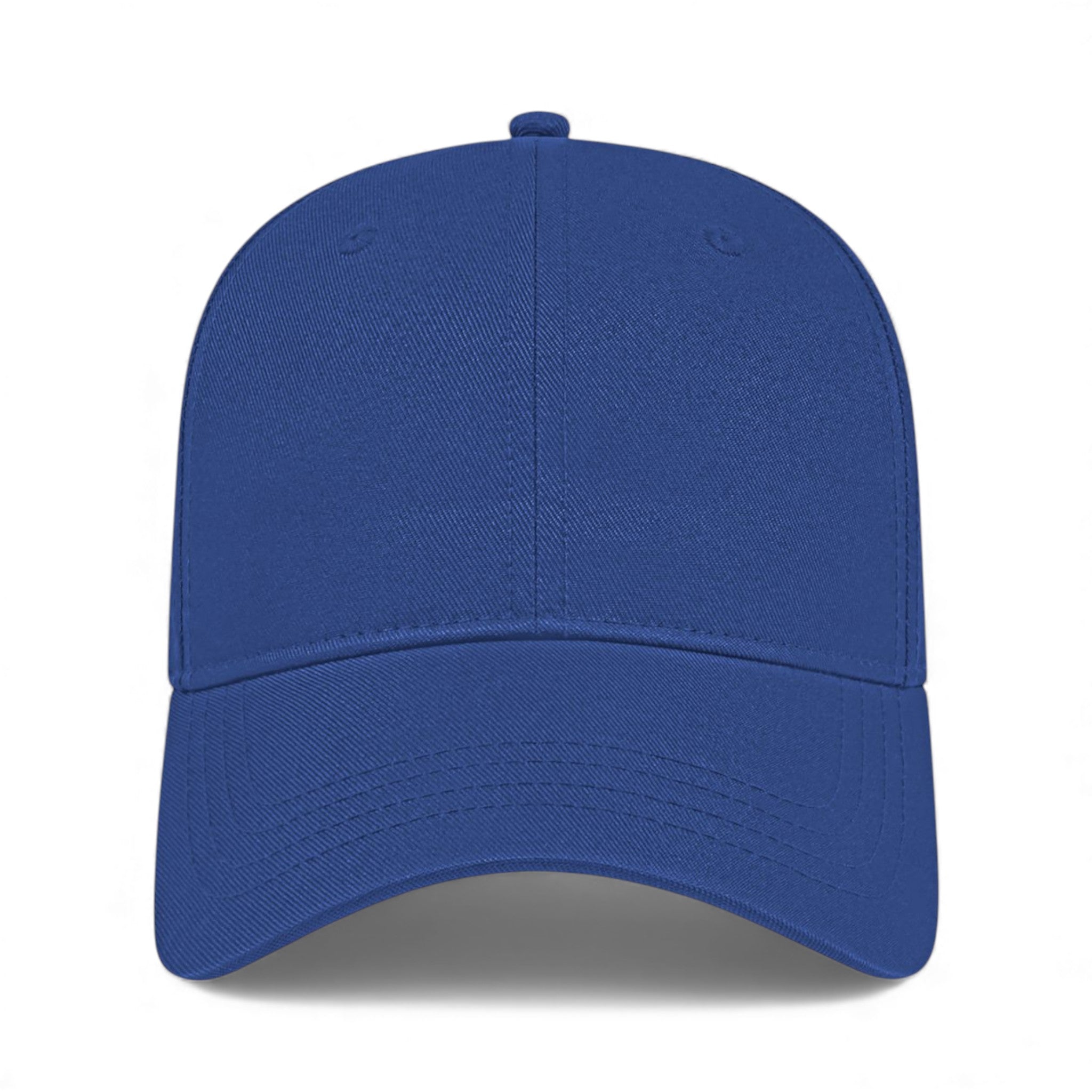 Front view of Cap America x700 custom hat in royal