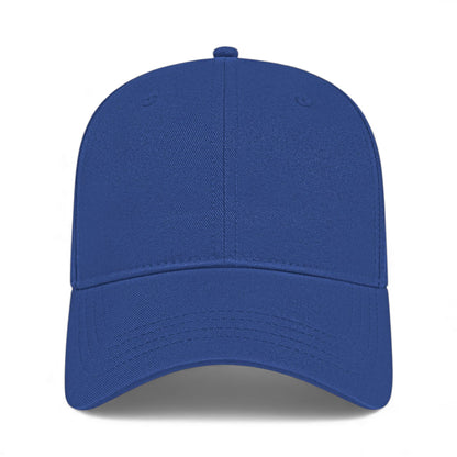 Front view of Cap America x700 custom hat in royal