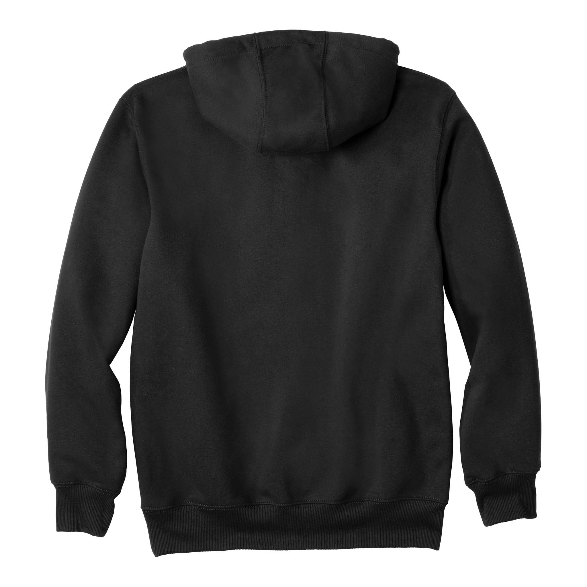 Carhartt CT100615 custom hoodie in black, back view