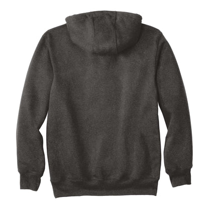 Carhartt CT100615 custom hoodie in carbon heather, back view