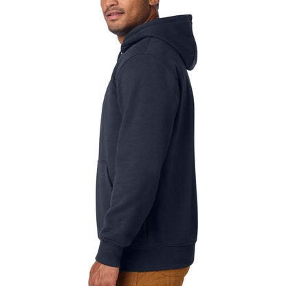 Carhartt CT100615 custom hoodie in new navy, left side view
