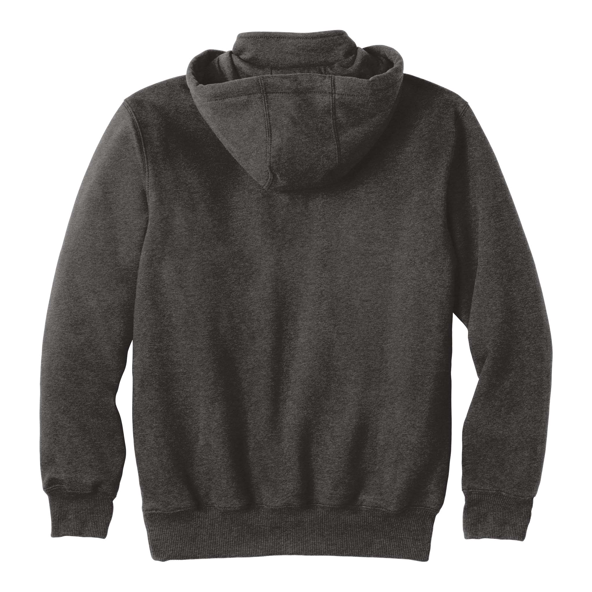 Carhartt CT100617 custom hoodie in carbon heather, back view