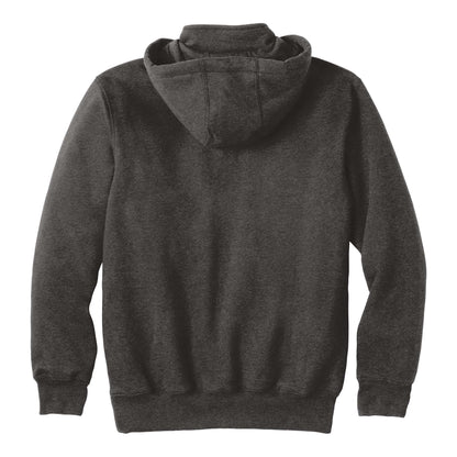 Carhartt CT100617 custom hoodie in carbon heather, back view