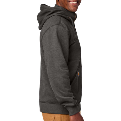 Carhartt CT100617 custom hoodie in carbon heather, right side view