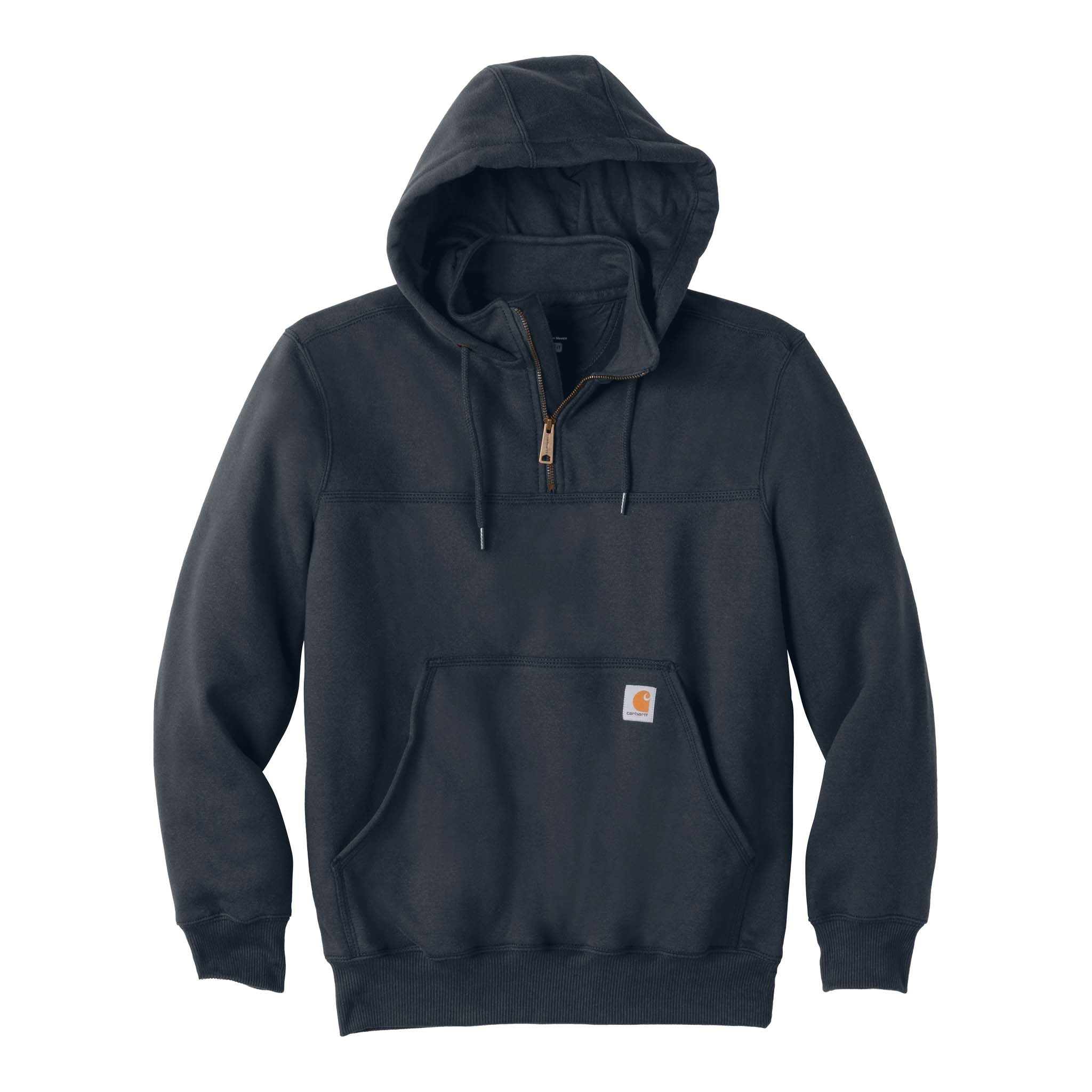 Carhartt CT100617 custom hoodie in new navy, front view