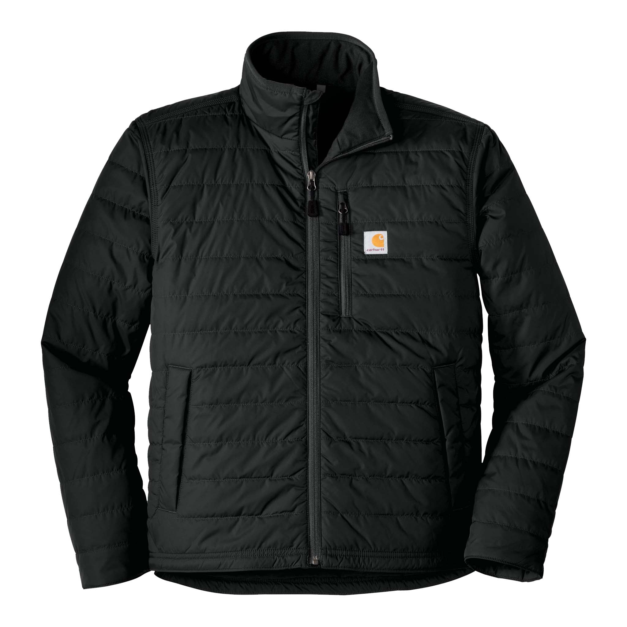 Carhartt CT102208 custom jacket in black, front view