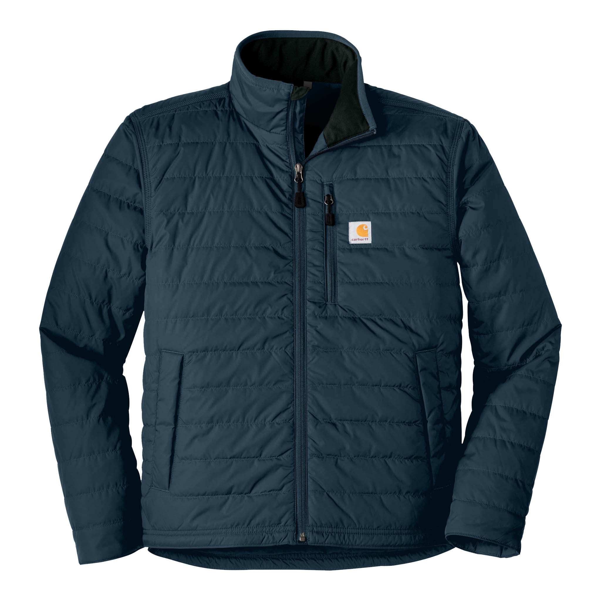 Carhartt CT102208 custom jacket in navy, front view