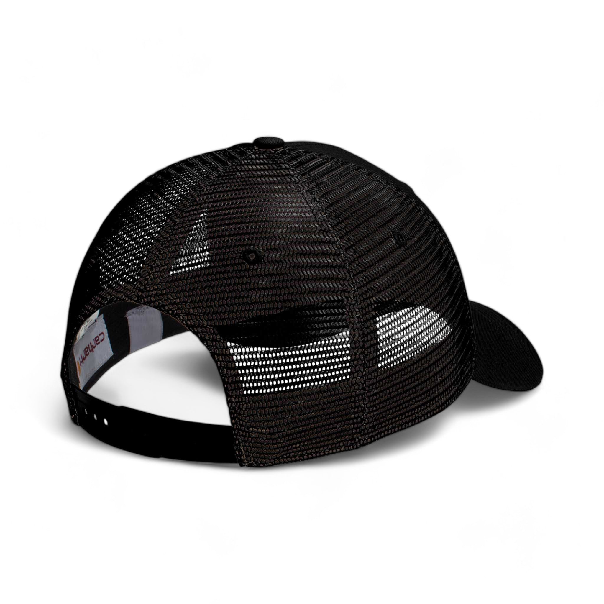 Back view of Carhartt CT103056 custom hat in black