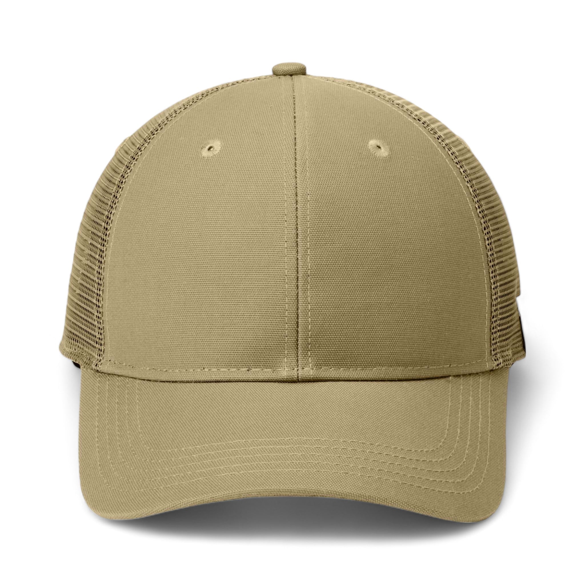 Front view of Carhartt CT103056 custom hat in dark khaki