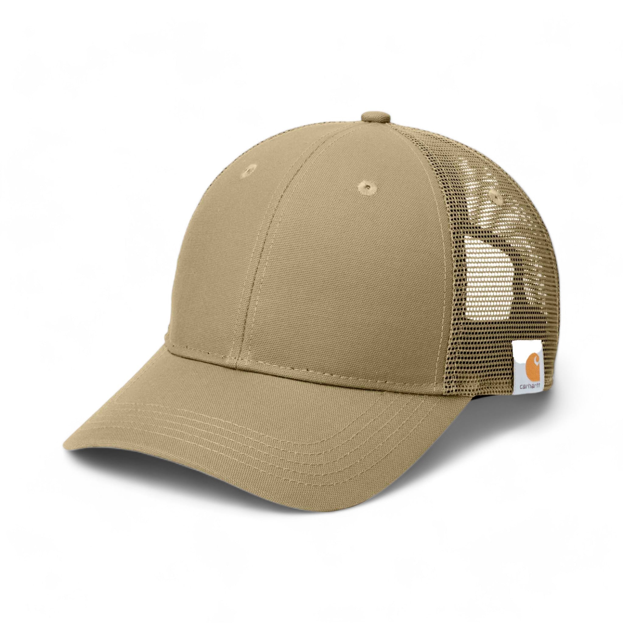 Side view of Carhartt CT103056 custom hat in dark khaki