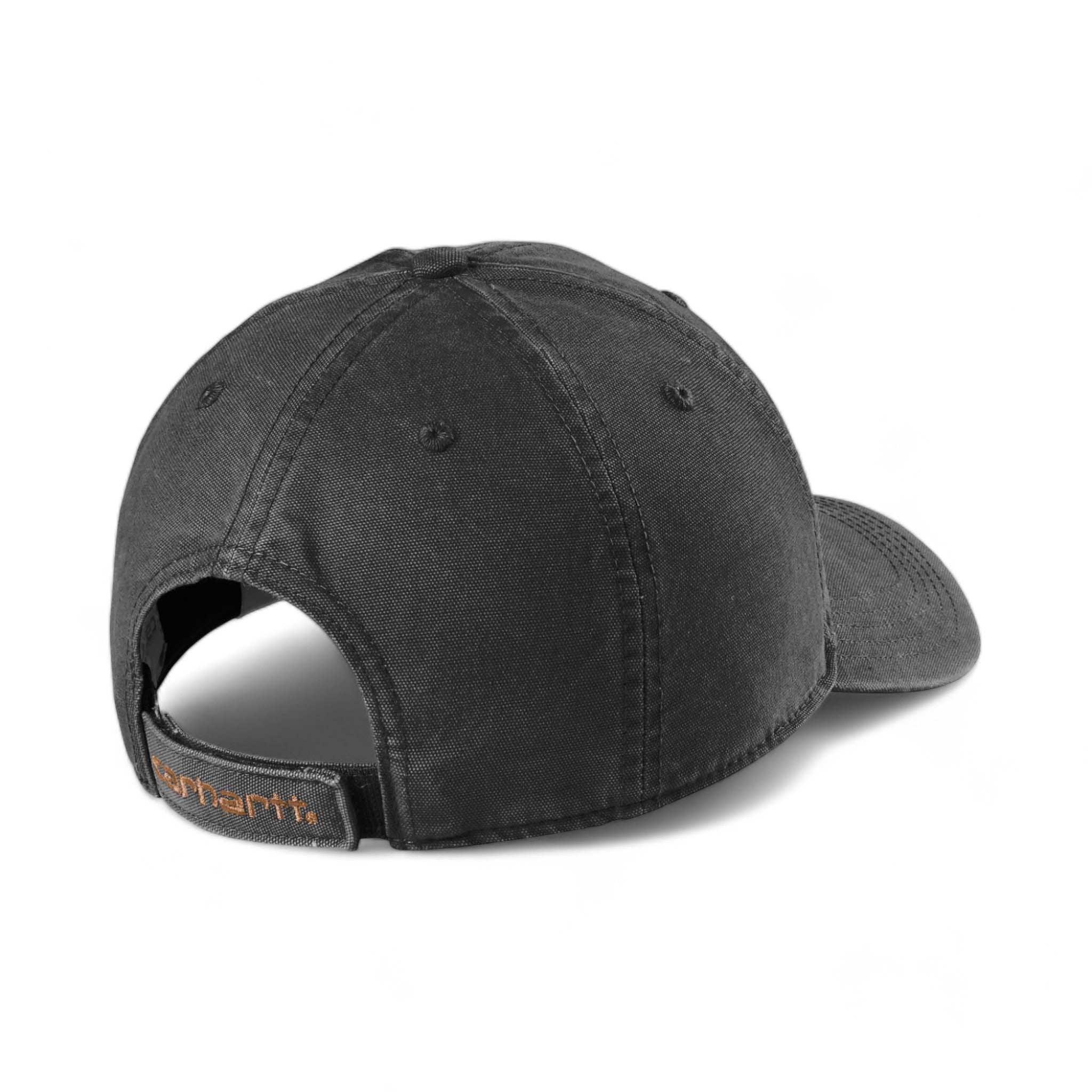 Back view of Carhartt CT103938 custom hat in black