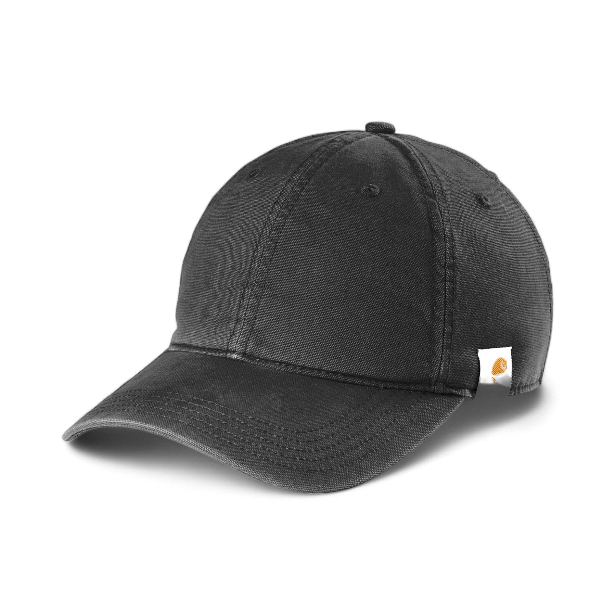 Side view of Carhartt CT103938 custom hat in black