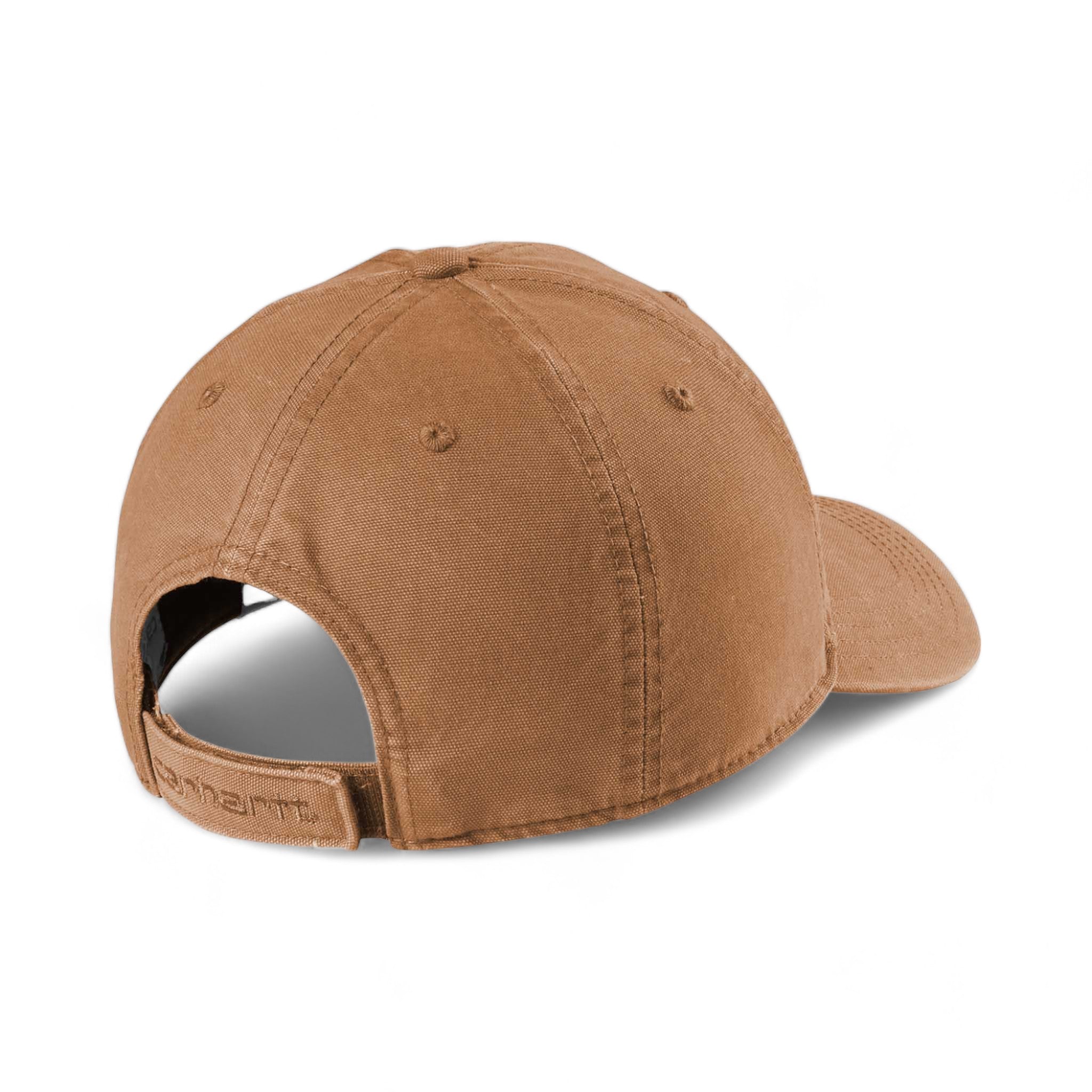 Back view of Carhartt CT103938 custom hat in carhartt brown