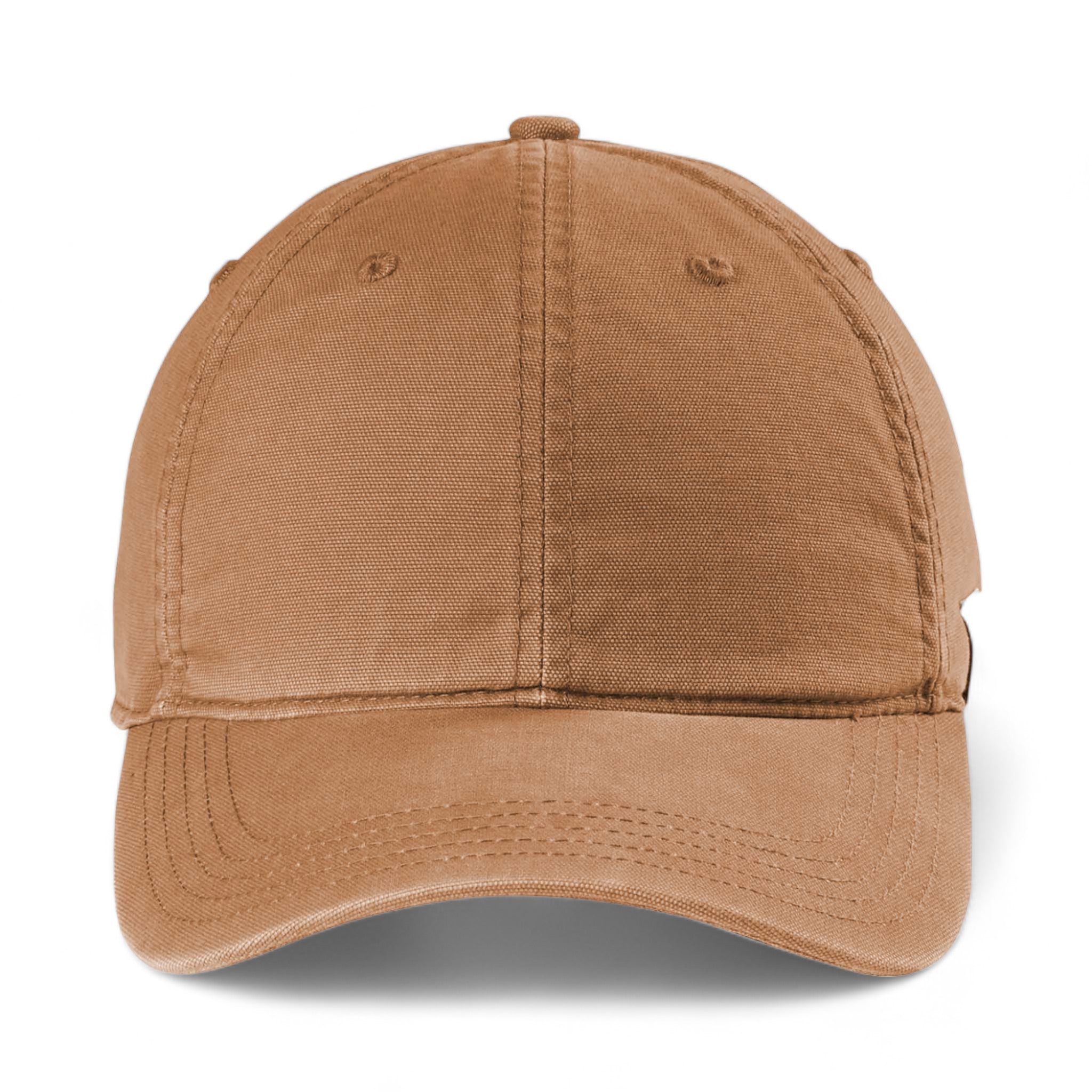 Front view of Carhartt CT103938 custom hat in carhartt brown
