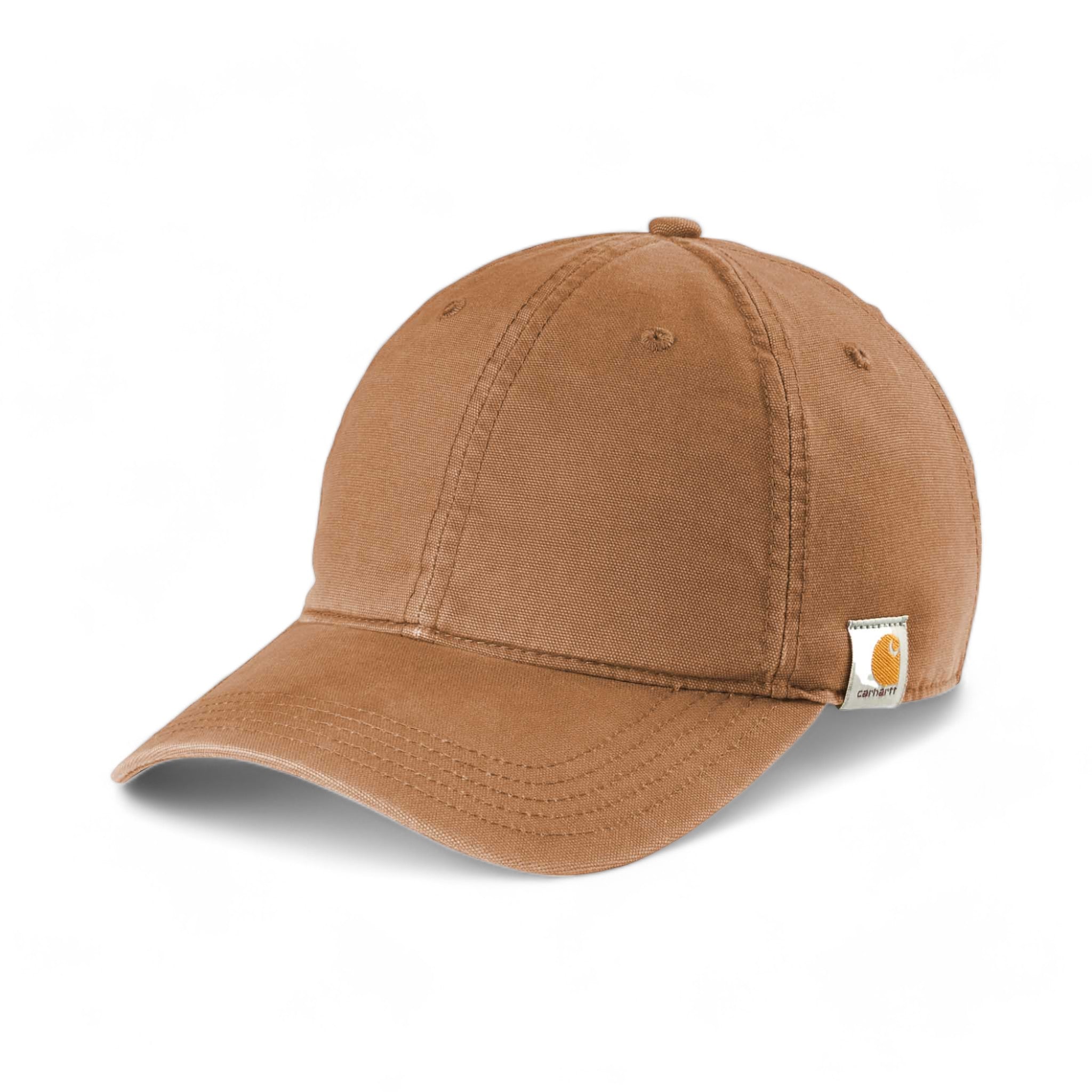 Side view of Carhartt CT103938 custom hat in carhartt brown