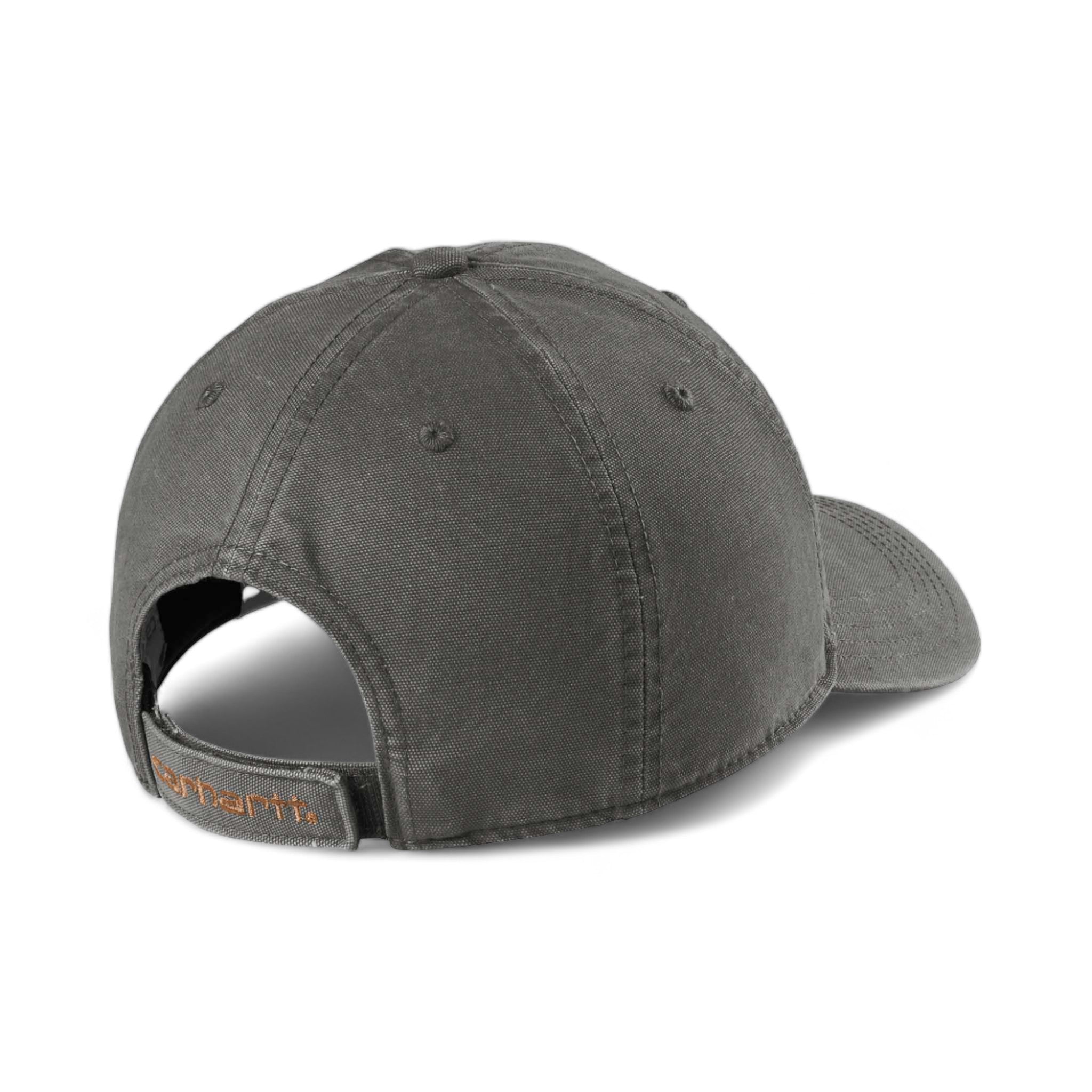 Back view of Carhartt CT103938 custom hat in gravel