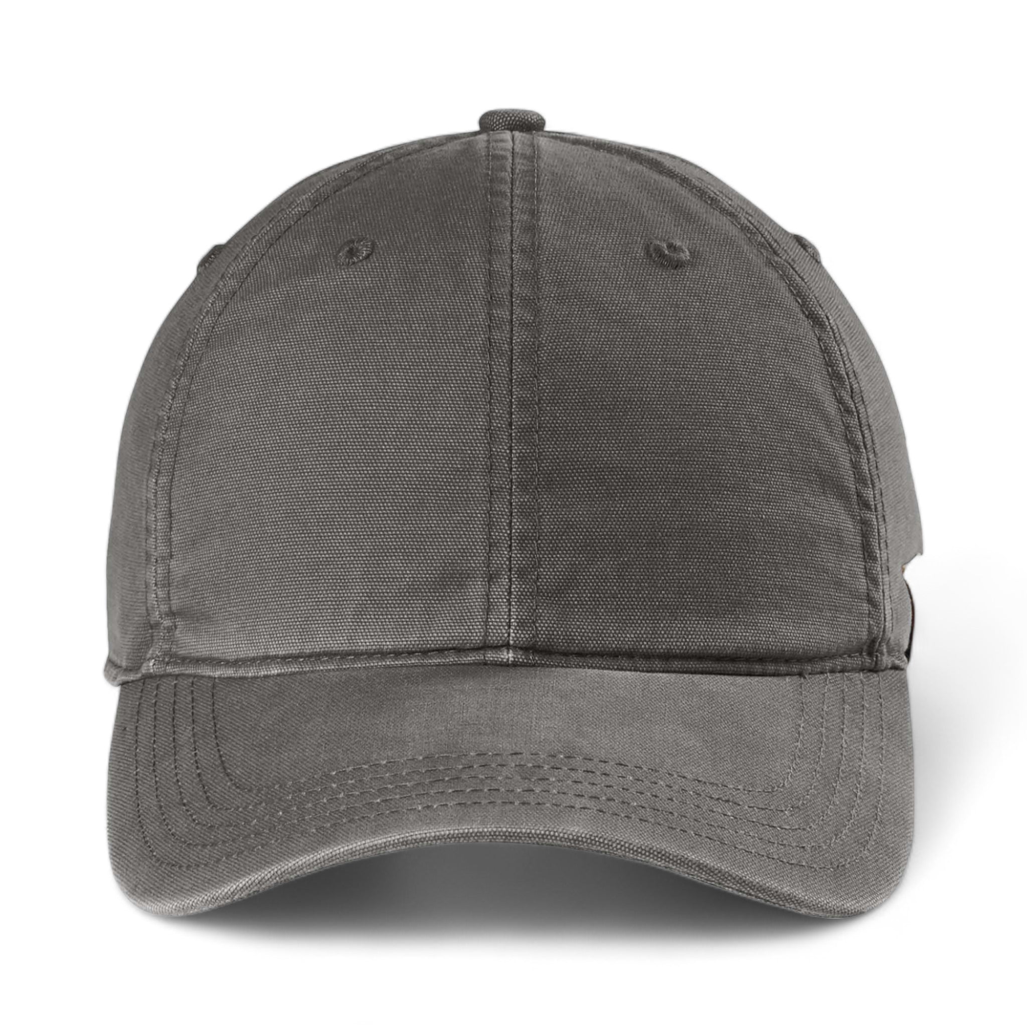 Front view of Carhartt CT103938 custom hat in gravel