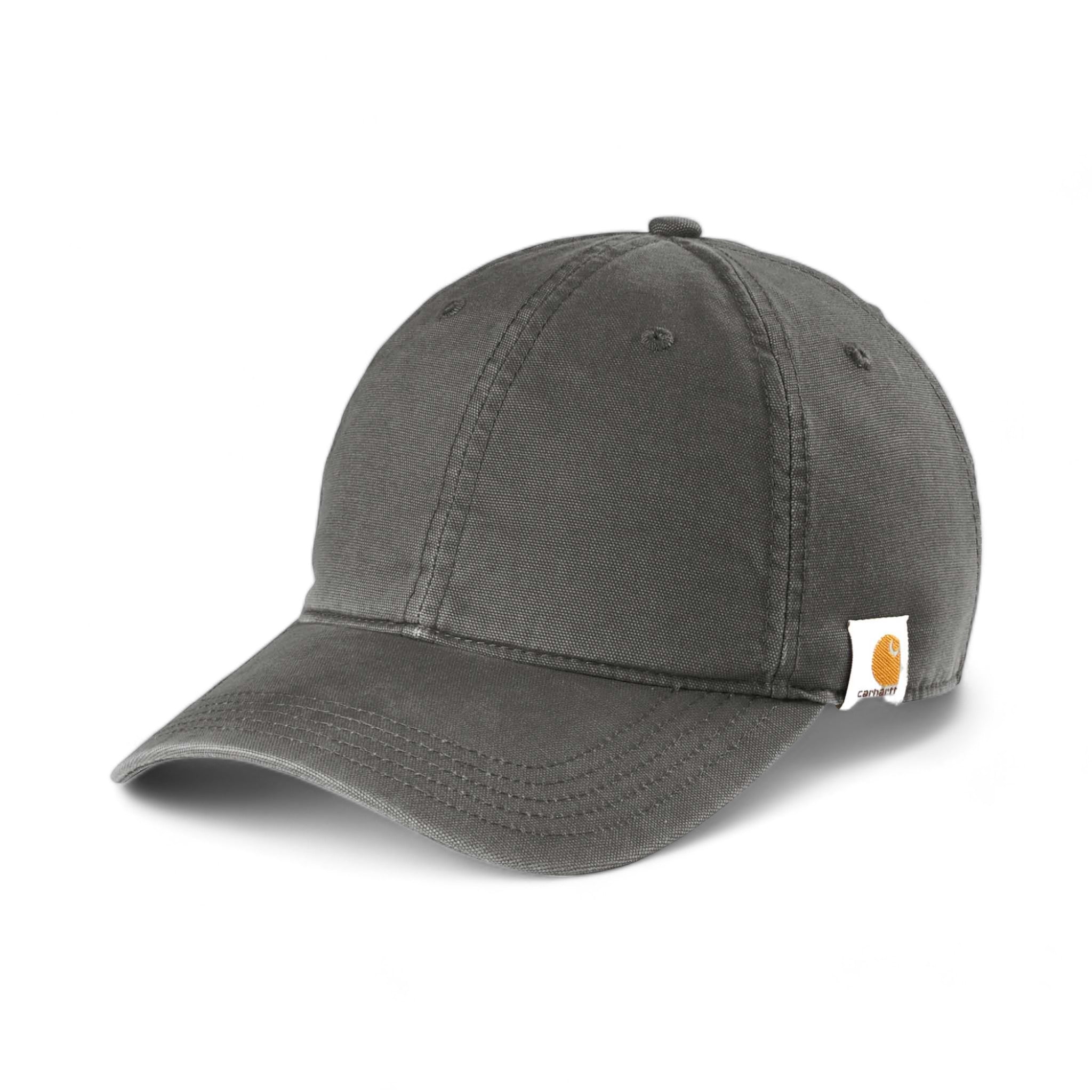 Side view of Carhartt CT103938 custom hat in gravel
