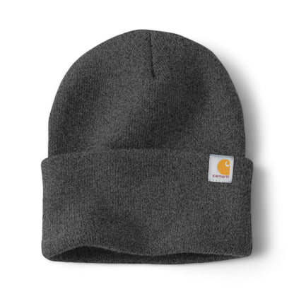 Front view of Carhartt CT104597 custom hat in coal heather